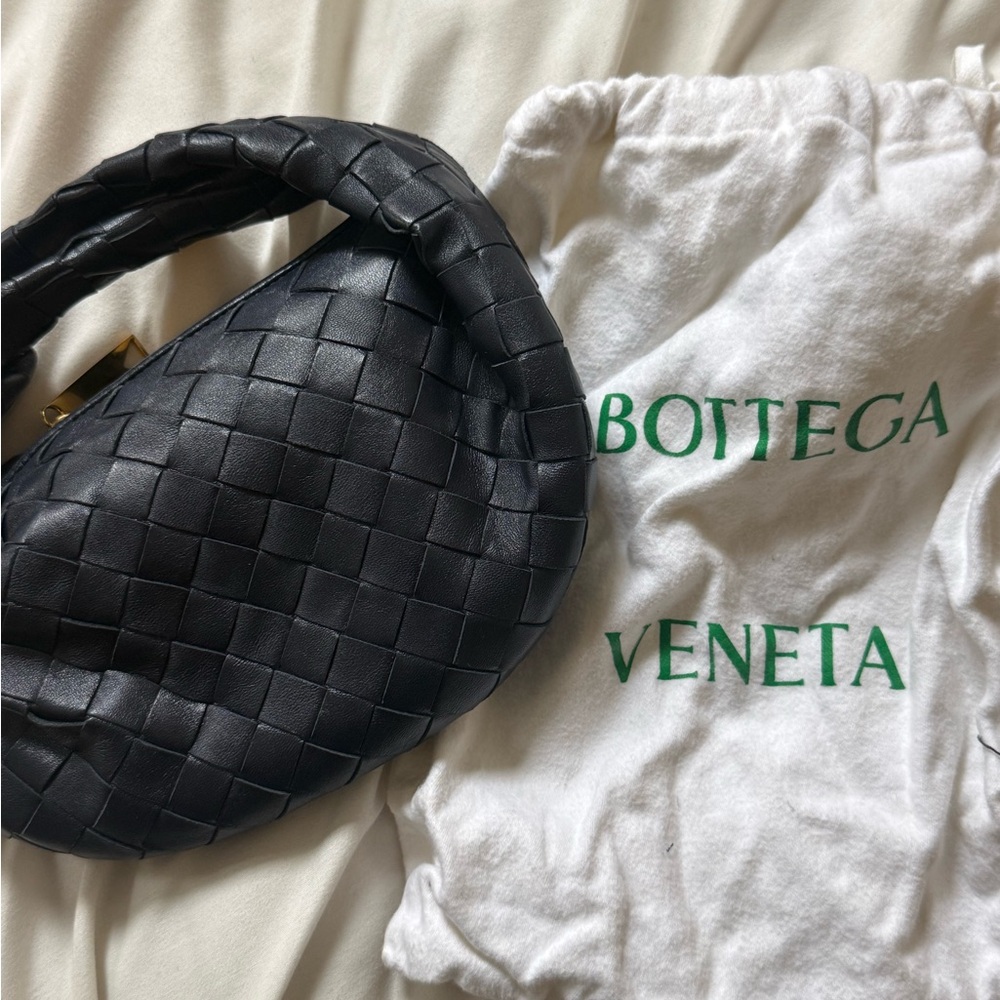 Bottega Veneta navy Intrecciato Hobo Bag